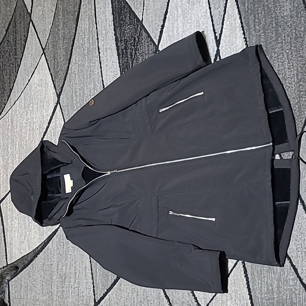 Michael Michael Kors Mid-length Hooded Fleece lined Jacket